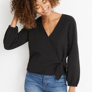 Madewell Texture and Thred Wrap Top
